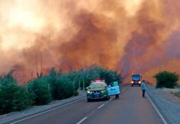 Declaran Alerta Roja en Chillán por incendio forestal