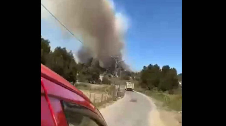 Declaran Alerta Roja para Penco por incendio forestal