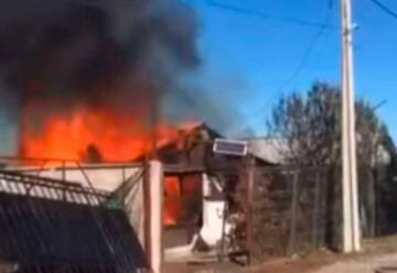 Maule: bombera recibió fuerte descarga eléctrica en incendio