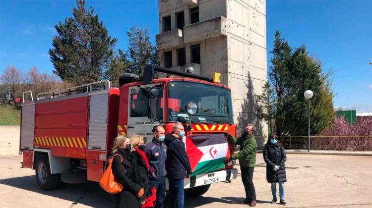 El Ayuntamiento de Burgos dona un camión de Bomberos al pueblo saharaui
