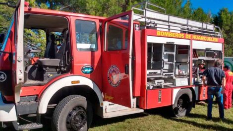 Bomberos Voluntarios de Huanguelen con nuevo autobomba