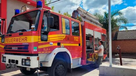 El cuartel de Bomberos voluntarios de Baradero con un nuevo camión