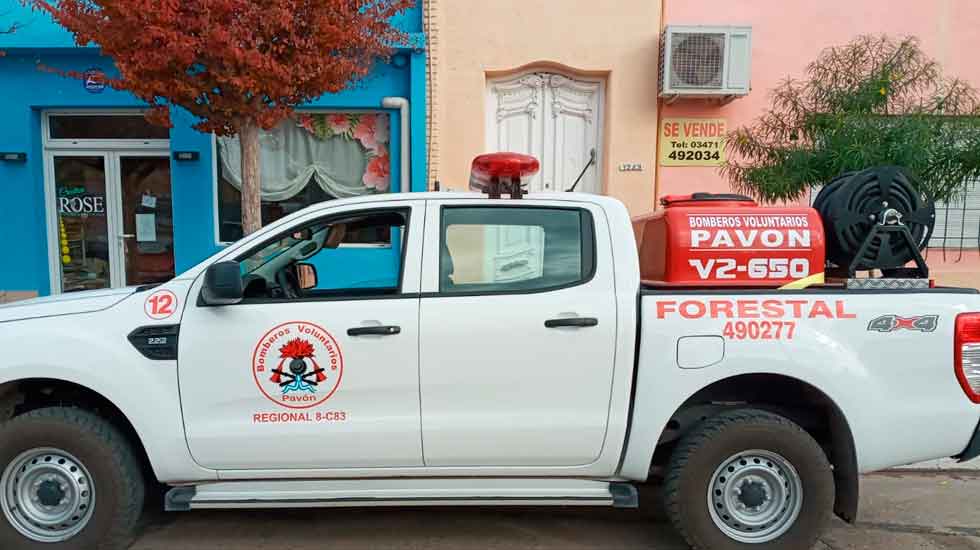 Bomberos Voluntarios de Pavón adquirió un nuevo Ataque Rápido