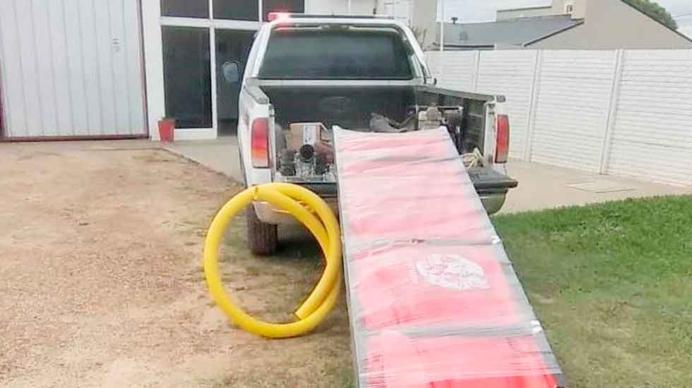 Bomberos adquirió una pileta de abastecimiento para grandes incendios