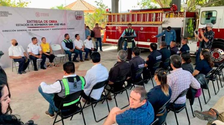 Inauguran estación de bomberos en San José Viejo