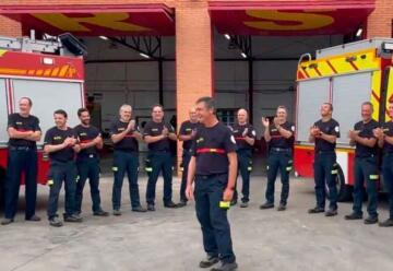 Emotiva despedida de un bombero de Castellón tras 32 años de servicio