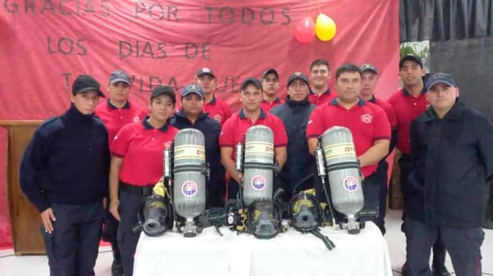 Equipos de respiración Autónoma para bomberos de Coronel Belisle