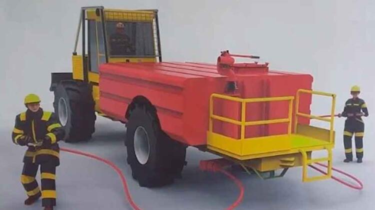 Avanza la construcción del tractor para bomberos