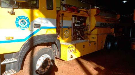 Bomberos de Minga Guazú está sin autotanque por falta de cubiertas