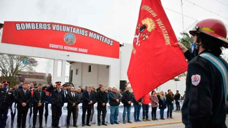 Quedó inaugurado el Cuartel de Bomberos Voluntarios «Bernabé Aráoz»