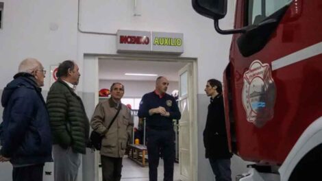 Bomberos de Rawson reforzará capacitaciones a personal del Banco del Chubut