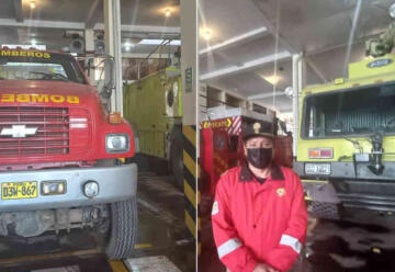 Bomberos reciben donación de un vehículo contra incendios