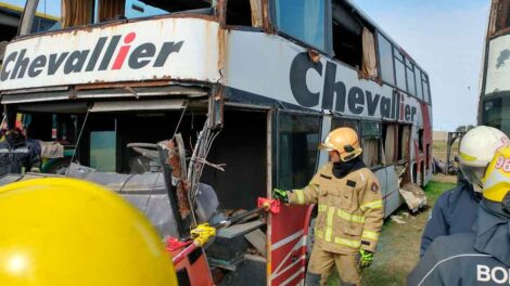 Curso de Rescate vehicular pesado en Entre Rios