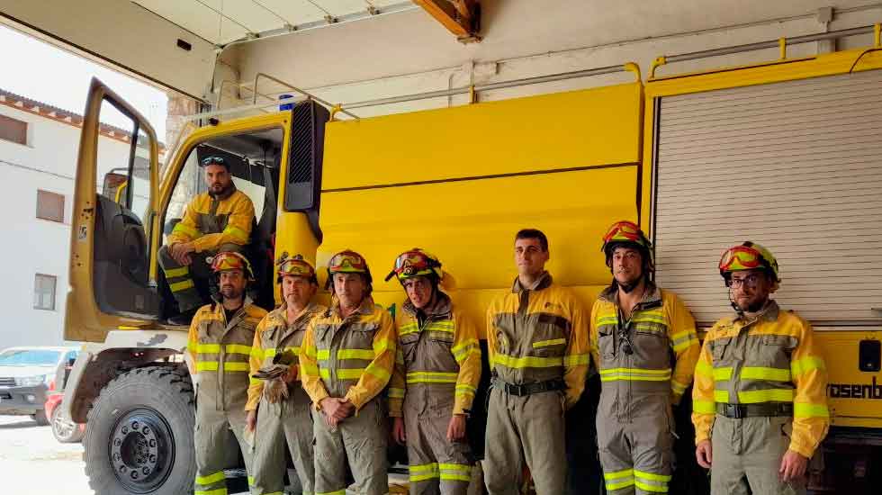 Los bomberos forestales riojanos recuerdan al compañero fallecido en Zamora