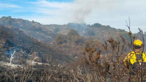 Bomberos mantienen guardias de cenizas en algunos lugares de San Luis