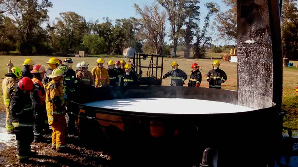Curso de incendios industriales a empresas en Santa Fe