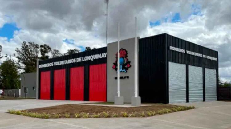 Inauguran el nuevo cuartel de bomberos en Lonquimay