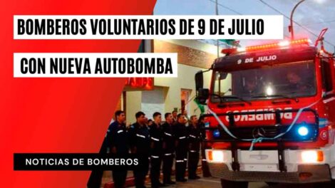 Bomberos Voluntarios de 9 de Julio presentaron una nueva unidad