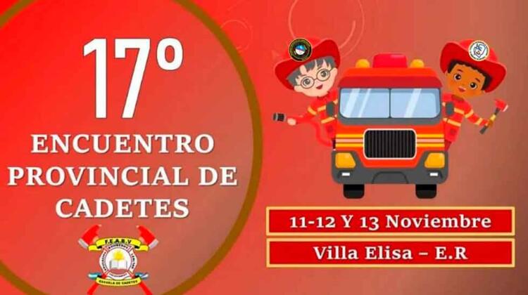 17° Encuentro Provincial de Cadetes de Bomberos en Villa Elisa