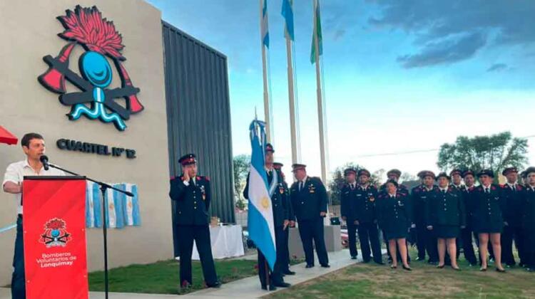 Inauguraron el nuevo cuartel de Bomberos de Lonquimay