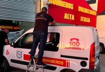 Bomberos Voluntarios Alta Italia con nuevas comunicaciones