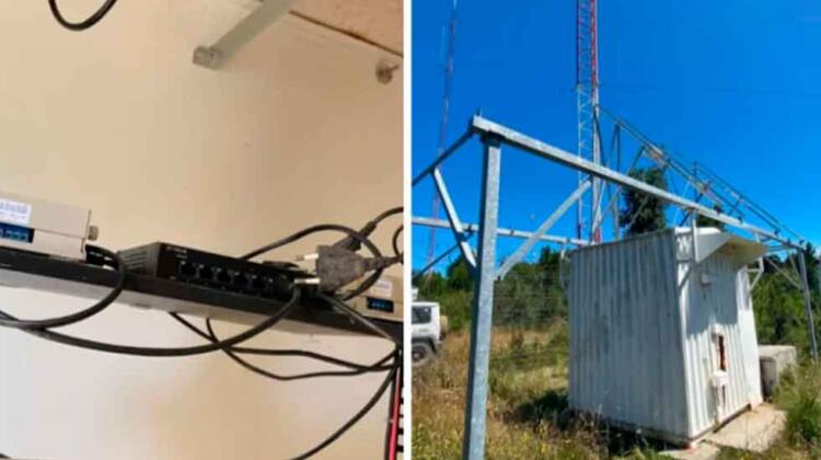 Delincuentes roban antena de Bomberos en medio de emergencias forestales