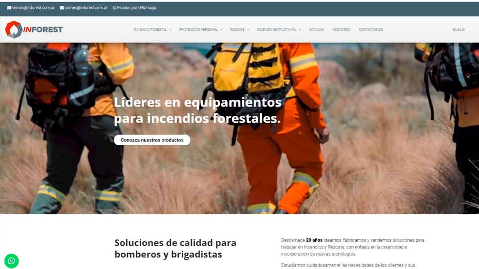 La empresa Inforest ha anunciado la renovación de su sitio web