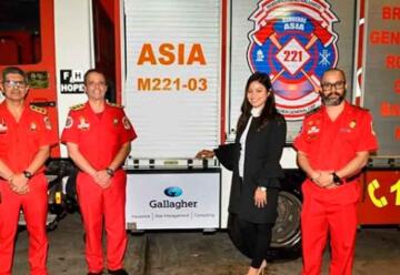 Empresa Gallagher dona nueva unidad a Bomberos Voluntarios de Asia