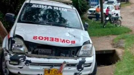 Fallece niño que fue arrollado por carro de bomberos en Cauca
