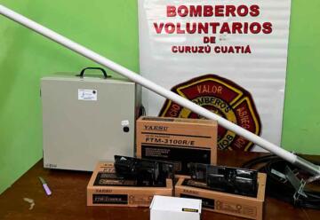 Los bomberos de Curuzú Cuatiá mejoran sus comunicaciones
