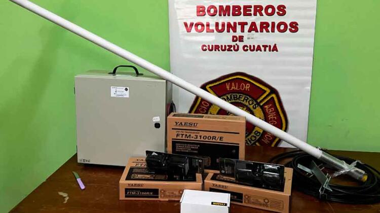 Los bomberos de Curuzú Cuatiá mejoran sus comunicaciones