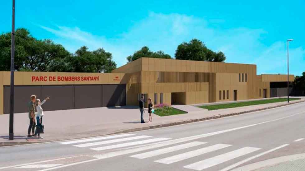 Proyecto del nuevo parque de bomberos de Santanyí