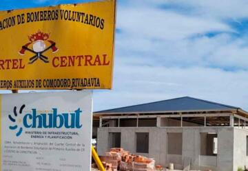 Los Bomberos Voluntarios de Comodoro tendrán nuevo edificio a mitad de año