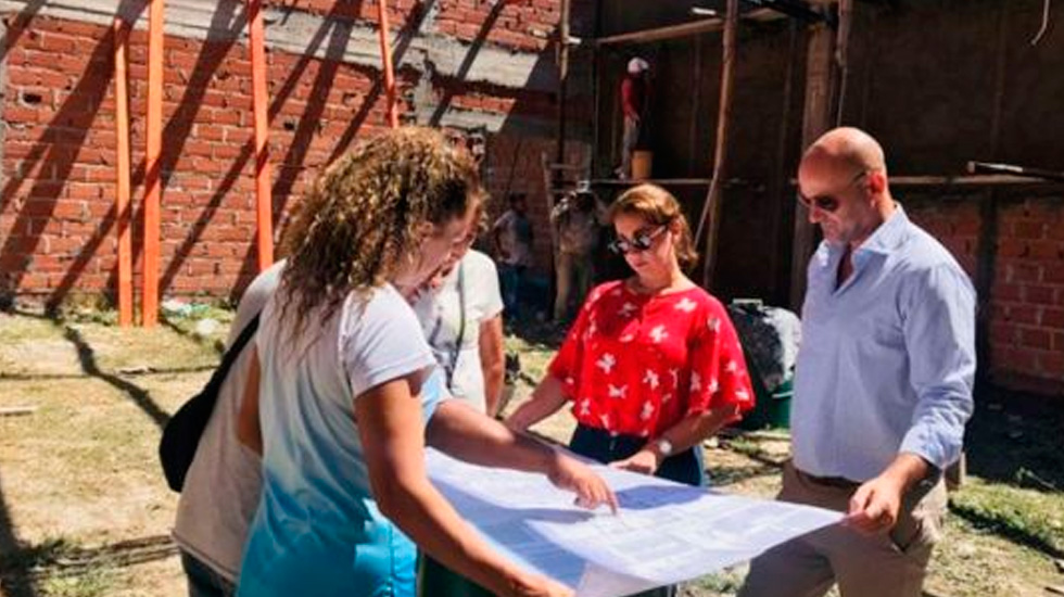Avanzan las obras de la nueva dotación de Bomberos Voluntarios en El Huaico