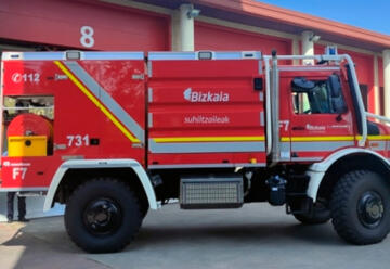 Nueva vehículo forestal para los bomberos de Bizkaia