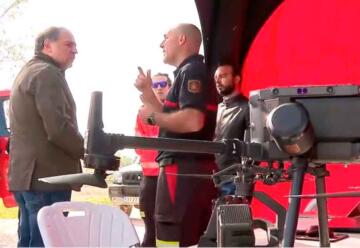 Bomberos de Zaragoza entrenan con drones e Inteligencia Artificial