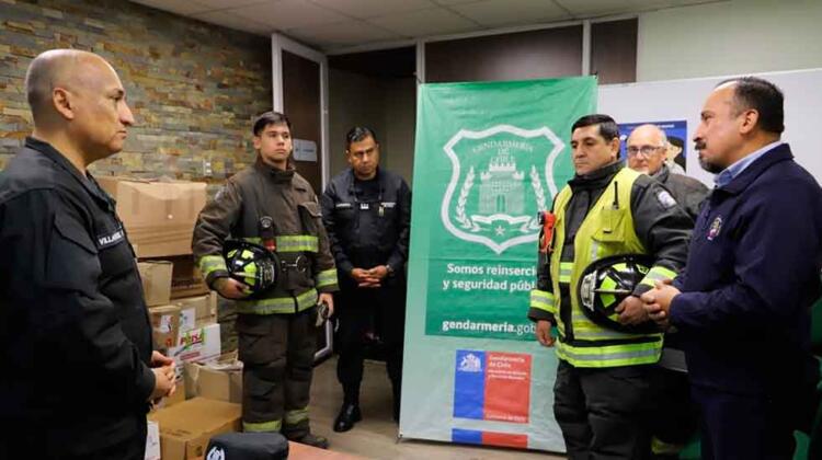 Gendarmería entregó importante aporte a Bomberos de Temuco