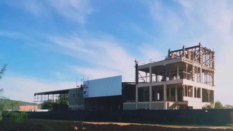 Villa Nueva: avanza la obra del nuevo cuartel de Bomberos