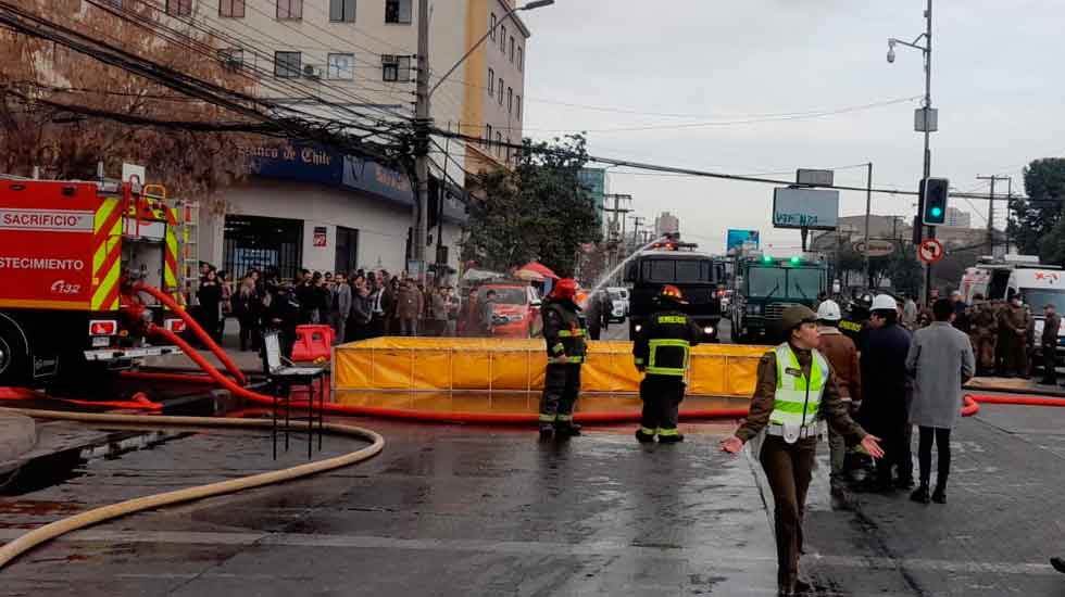 Incendio afectó a cuartel de la PDI en San Miguel