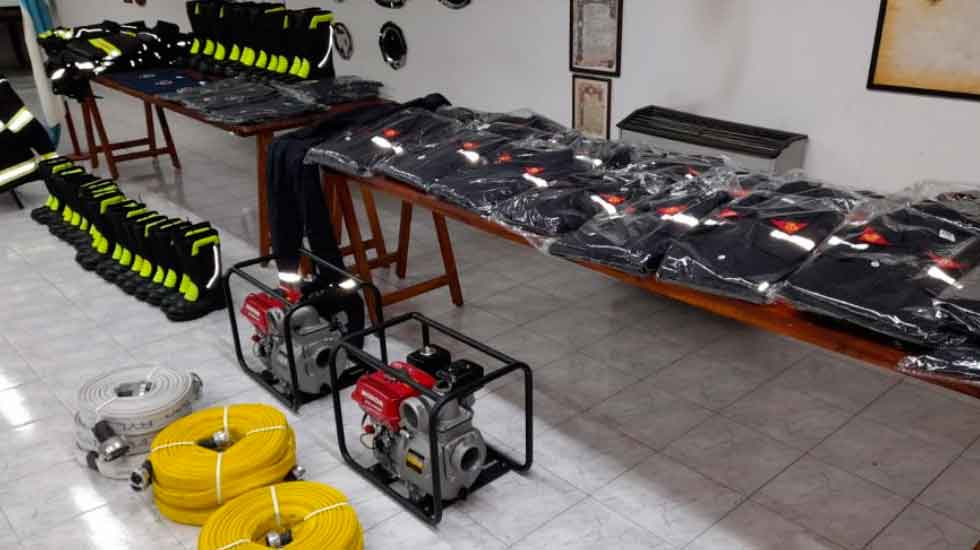 Bomberos Voluntarios de Pringles con nuevos elementos