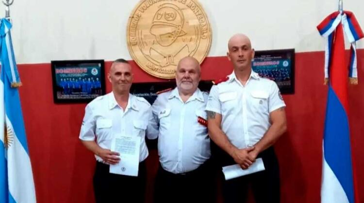 En Montecarlo asumió el nuevo jefe del cuartel de bomberos voluntarios