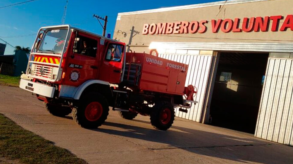Nueva unidad forestal para los Bomberos Voluntarios de Recreo