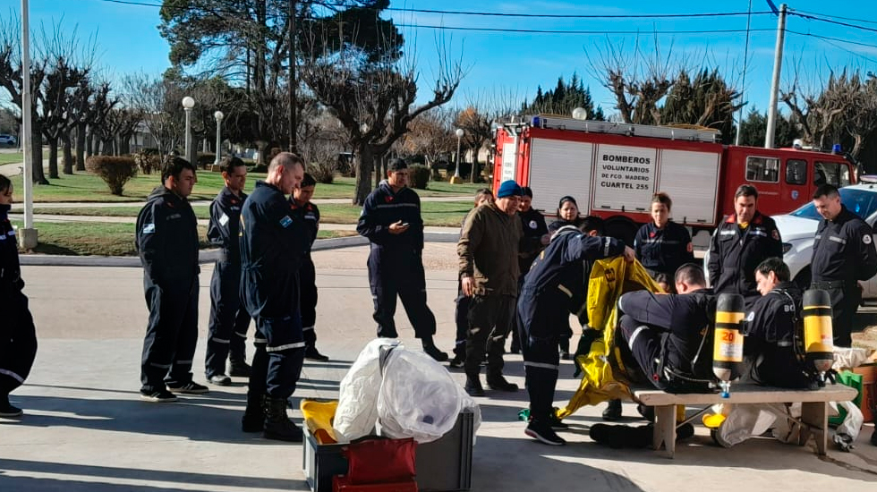 Se capacitaron bomberos de la Región en Francisco Madero