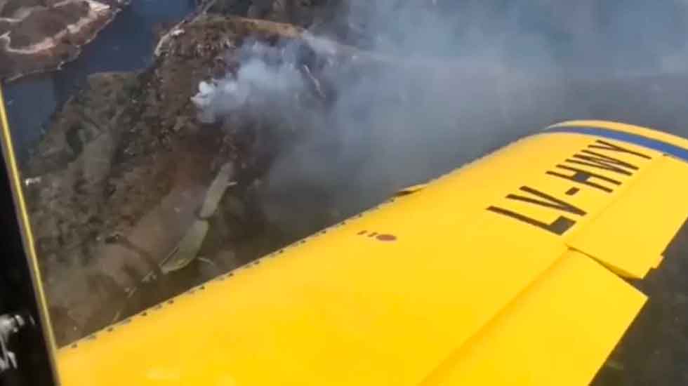 Bomberos combaten un nuevo foco de incendio en Córdoba