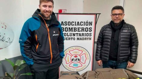 Los bomberos de Madryn recibieron importante donación