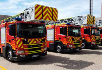 Madrid adquiere dos nuevos vehículos autoescalera para los bomberos