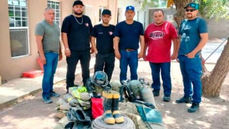 Recibe Protección Civil donación de equipo para Bomberos Voluntarios