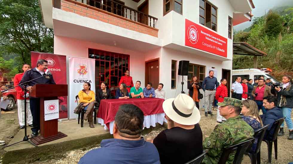 Nueva estación de Bomberos en la parroquia Chaucha
