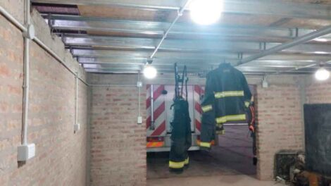 Avanza la obra de ampliación del Cuartel de Bomberos de Chimpay