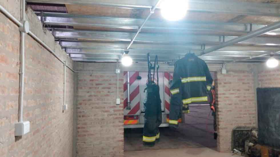 Avanza la obra de ampliación del Cuartel de Bomberos de Chimpay